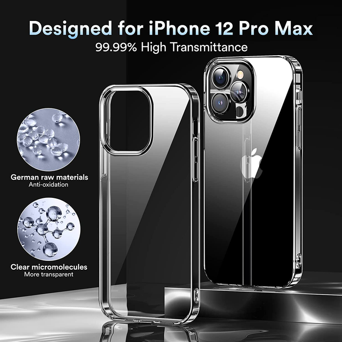 Elando Crystal Clear Case Compatible With Iphone 12 Pro Max Non Yello Colormypods