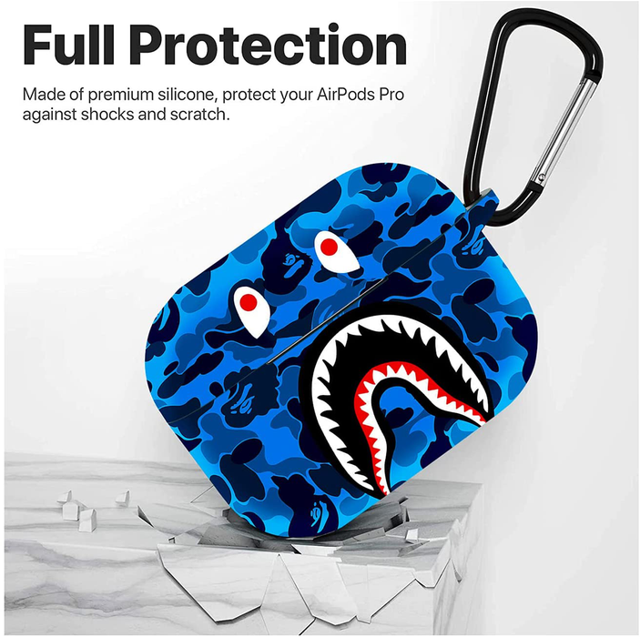 blue camo airpod case