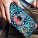 Travel Carrying Case for Nintendo Switch Lite 2019, Hard Shell Portable Storage Cases Compatible with Switch Lite Games & Accessories, Mandala Galaxy