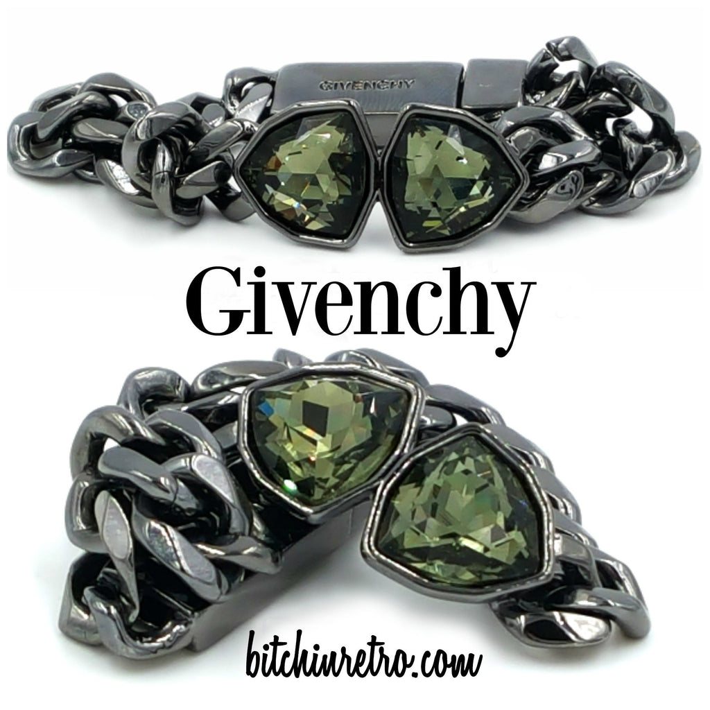 green crystal bracelet