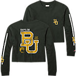 Baylor University Bears Long Sleeve Cropped T-Shirt