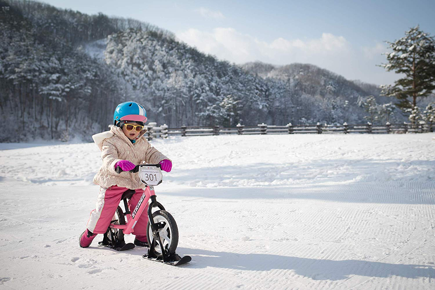 strider bike ski attachment