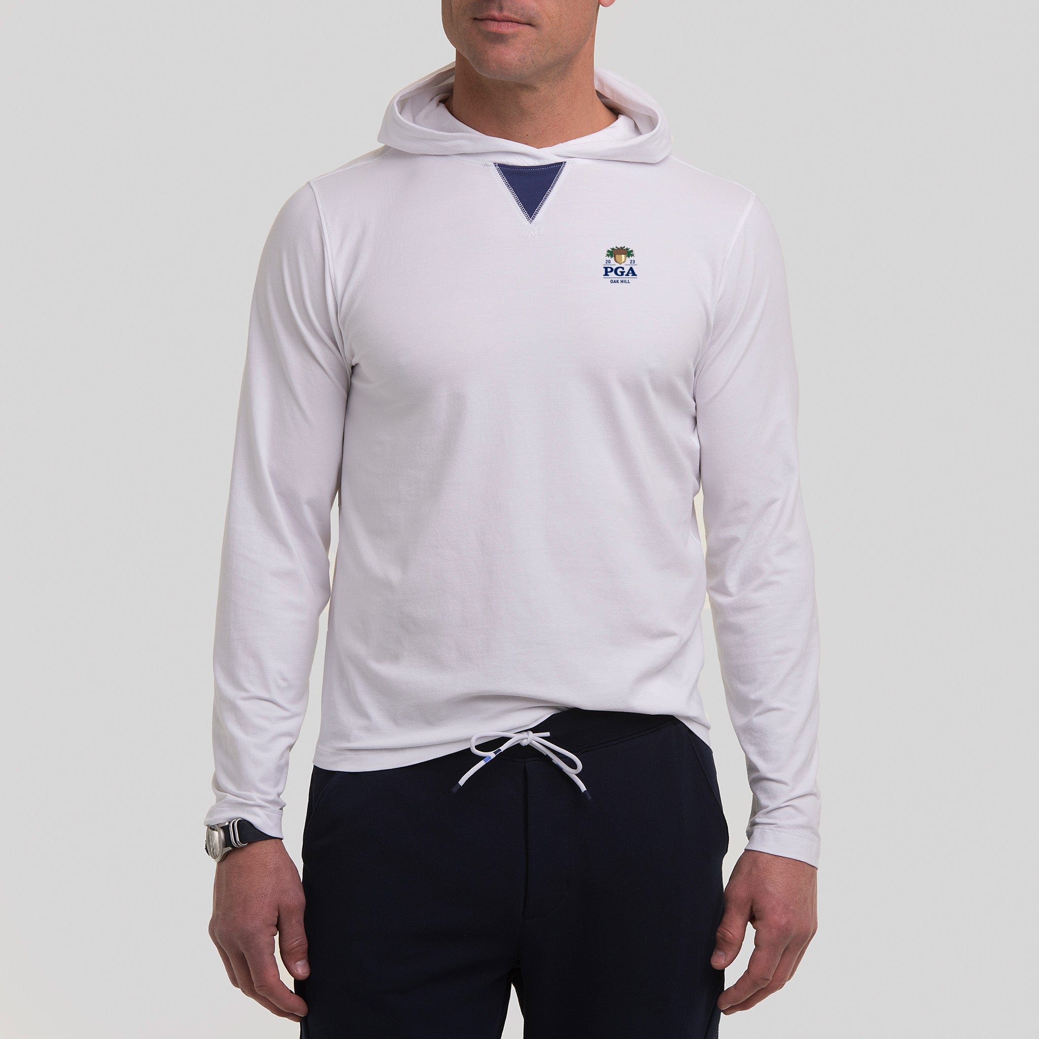 Pima Cotton Stretch Jersey Hooded Top