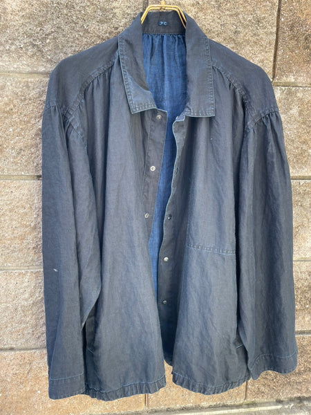 Porter Classic FARMER'S LINEN GATHERED JACKET -INDIGO- ポーター