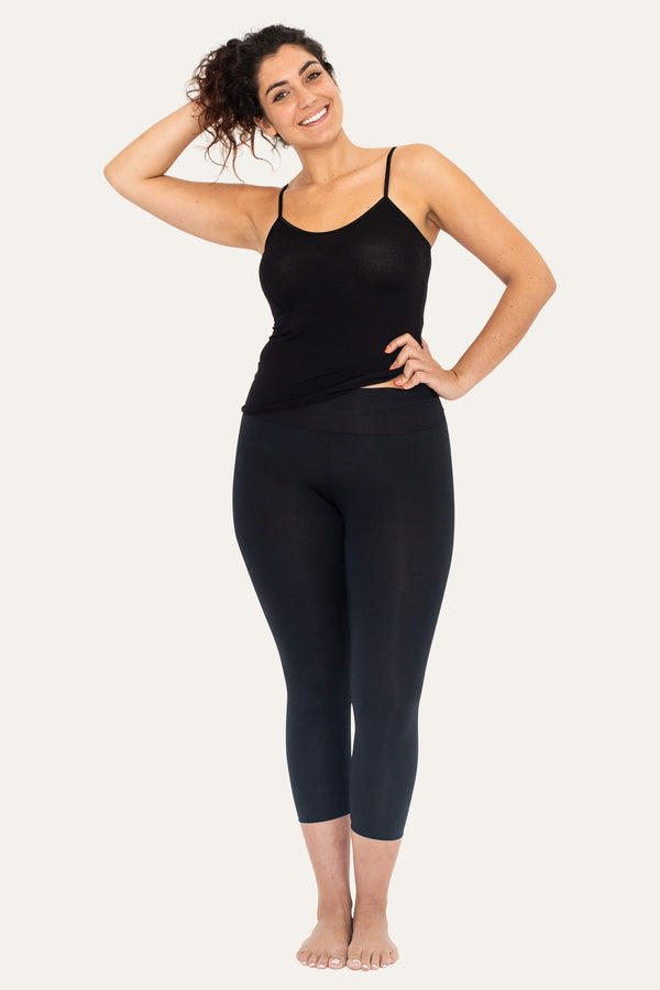 3/4 Length Legging - Black – Curve Boss Australia