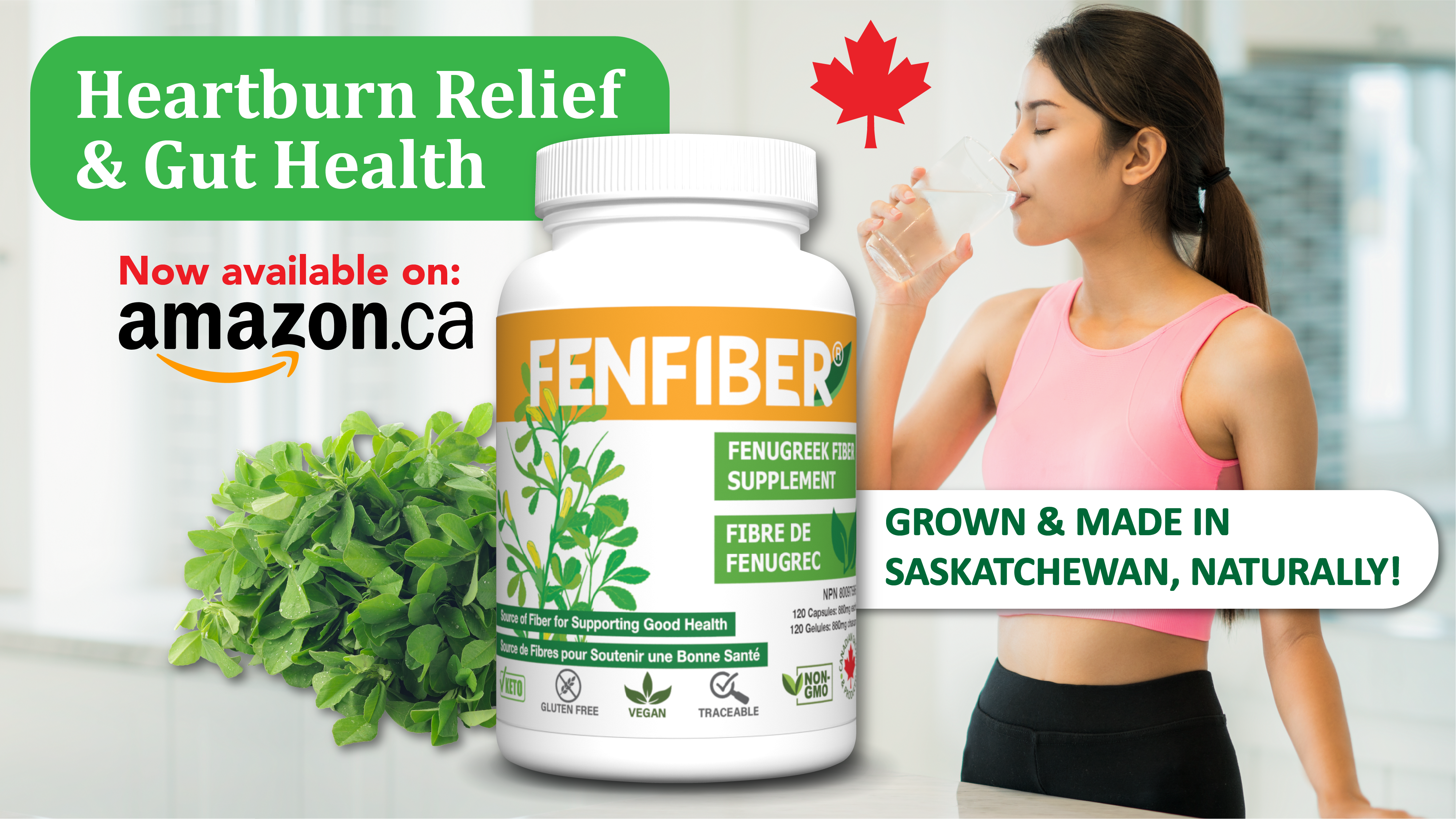 Fenfiber Plant-Based Relief for Heartburn and Gerd Symptoms