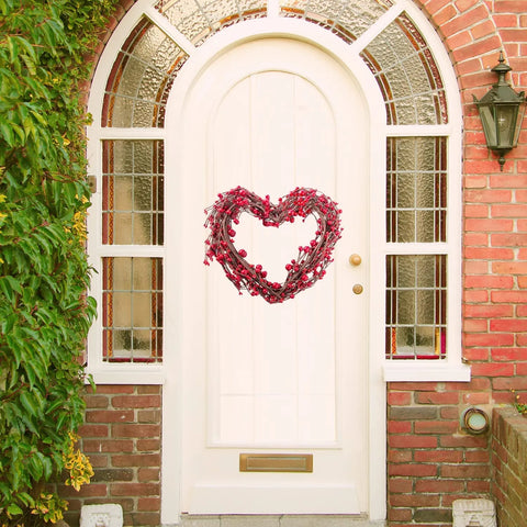 Heart-shaped Valentine Wreath