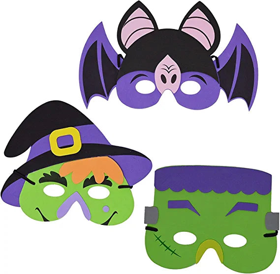 Halloween Foam Masks, 24 Pcs - JOYIN