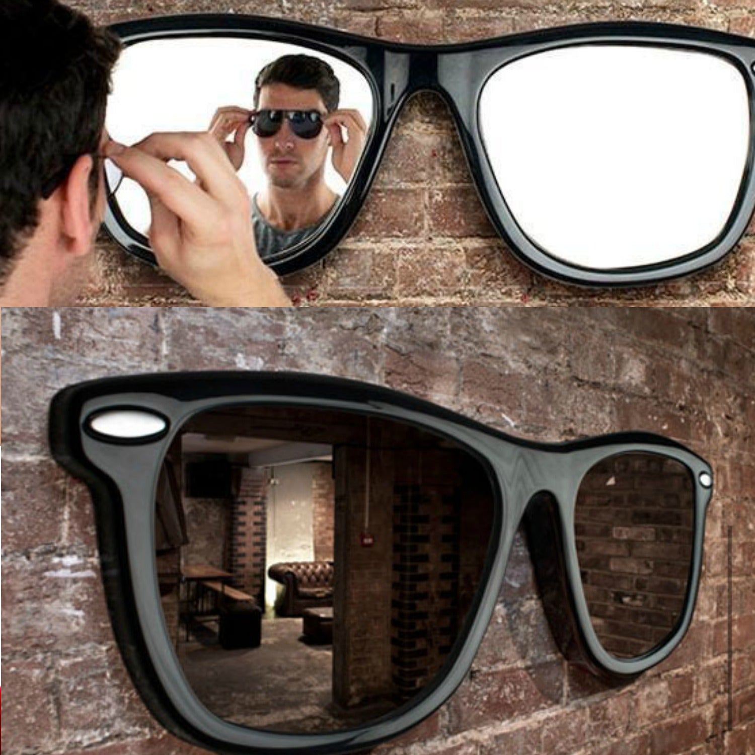 mirrored wayfarer sunglasses