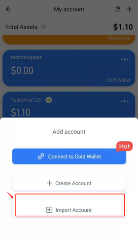 How to recover as hot wallet