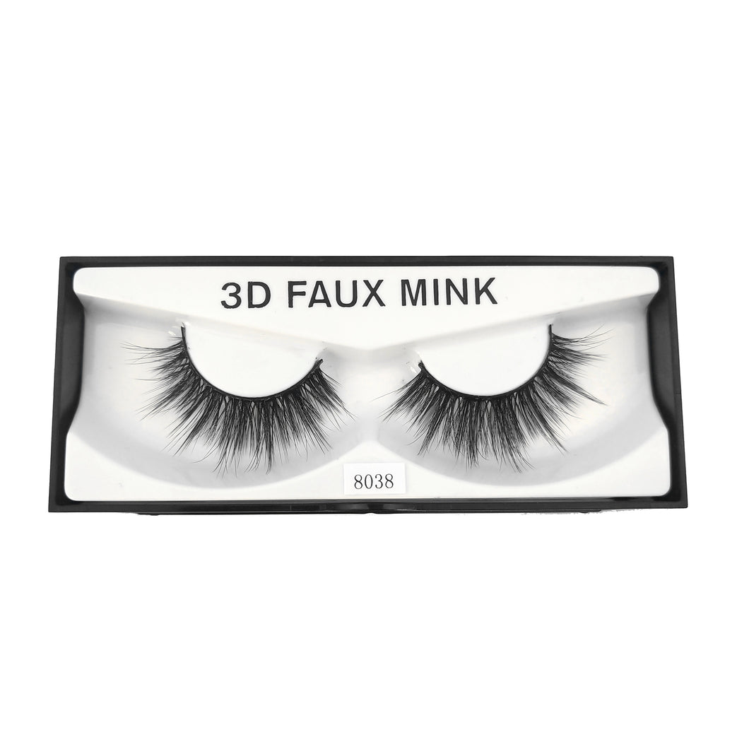 Faux Mink Eyelash 3DE-038/50 Pairs