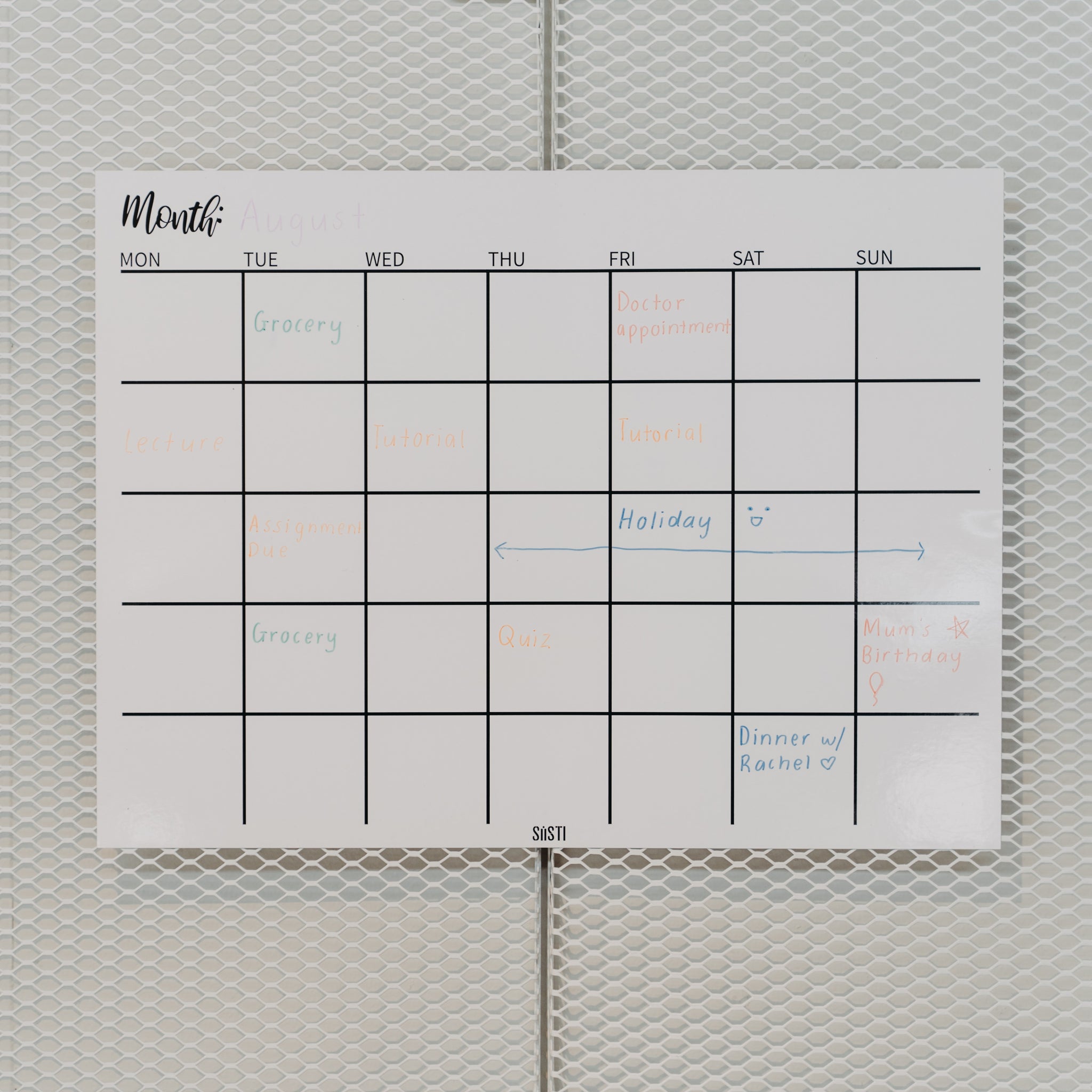 Magnetic Perpetual Wall Calendar Siisti