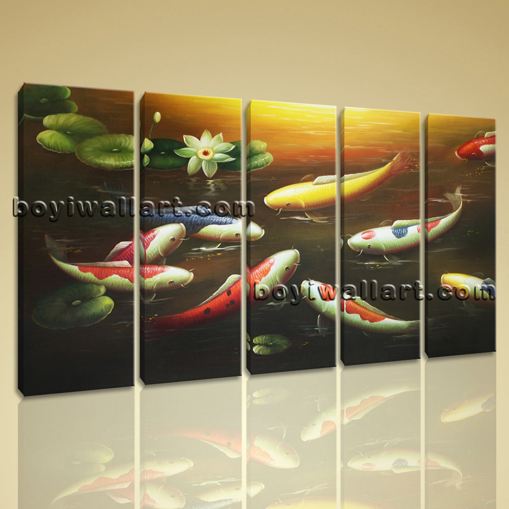 18+ Finest Koi fish canvas wall art images info