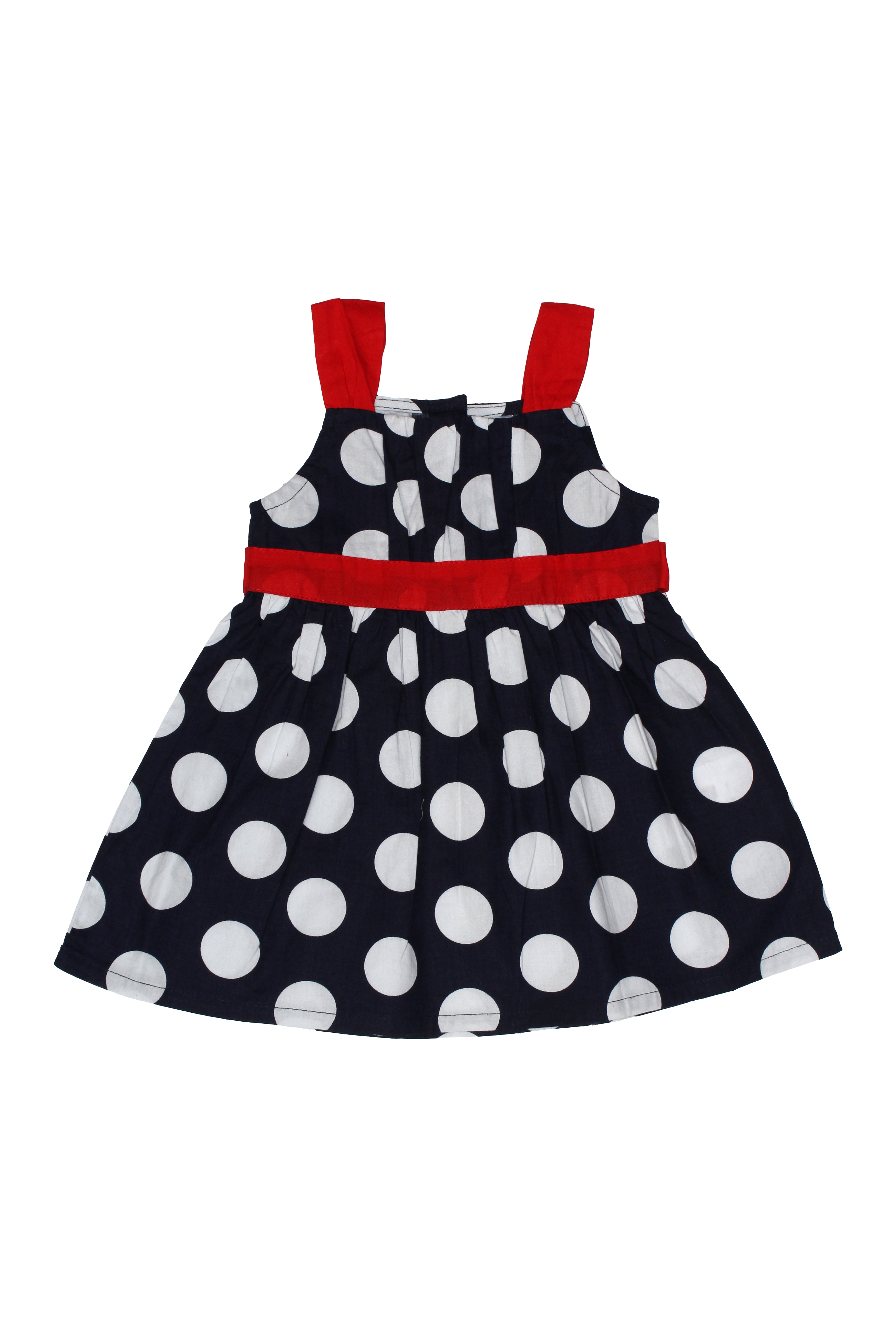 baby black and white polka dot dress