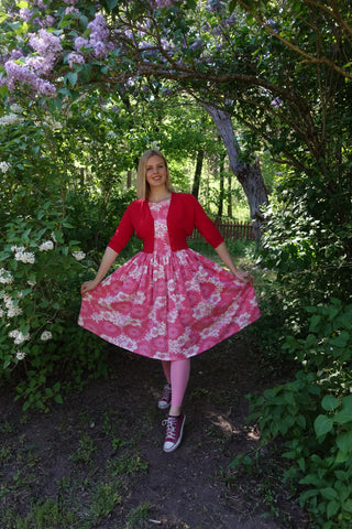 The pink Betty dress! – Ploen Patterns