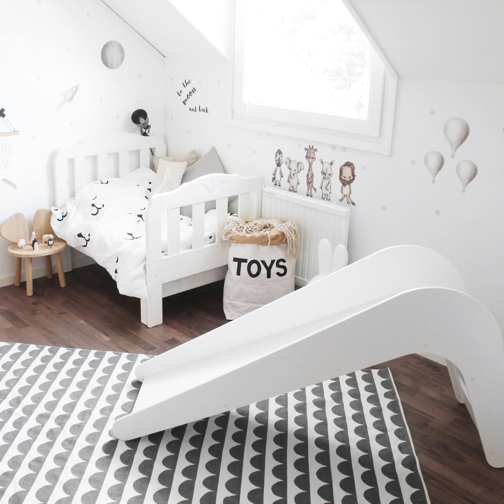 Toboggan D Interieur Blanc Bellystar