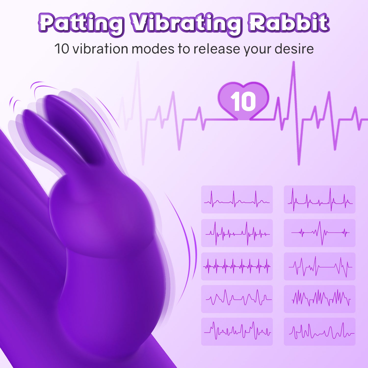 10 Patterns G Spot Rabbit Vibrator With 4 Rotating Modes Metal Beads Yosposs 0489