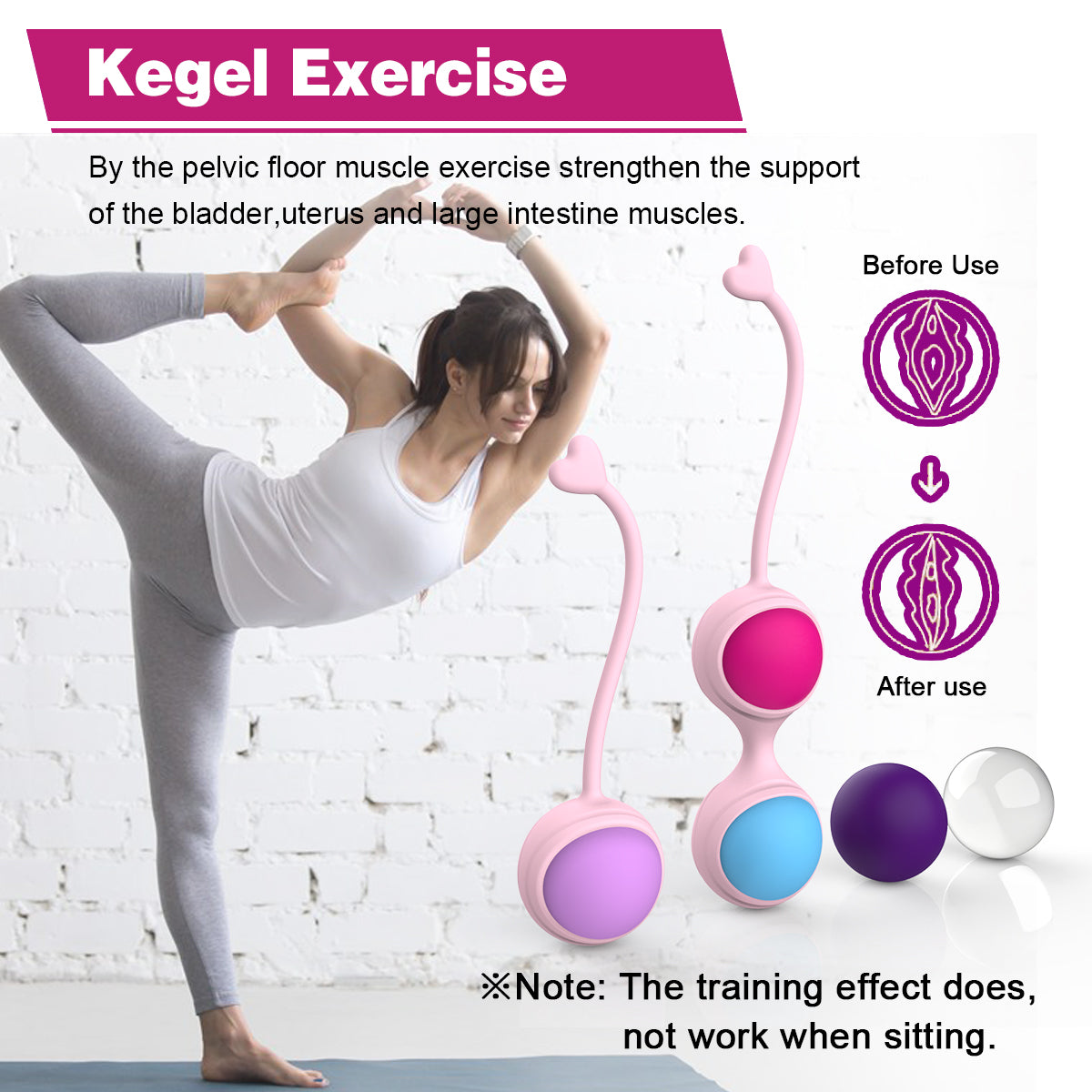 Bladder Control Pelvic Floor Exercises Kegel Ball Set For Women Yosposs