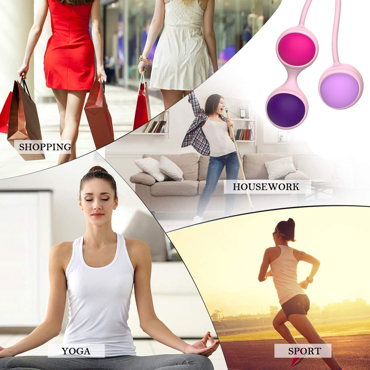 Bladder Control Pelvic Floor Exercises Kegel Ball Set For Women Yosposs 7114