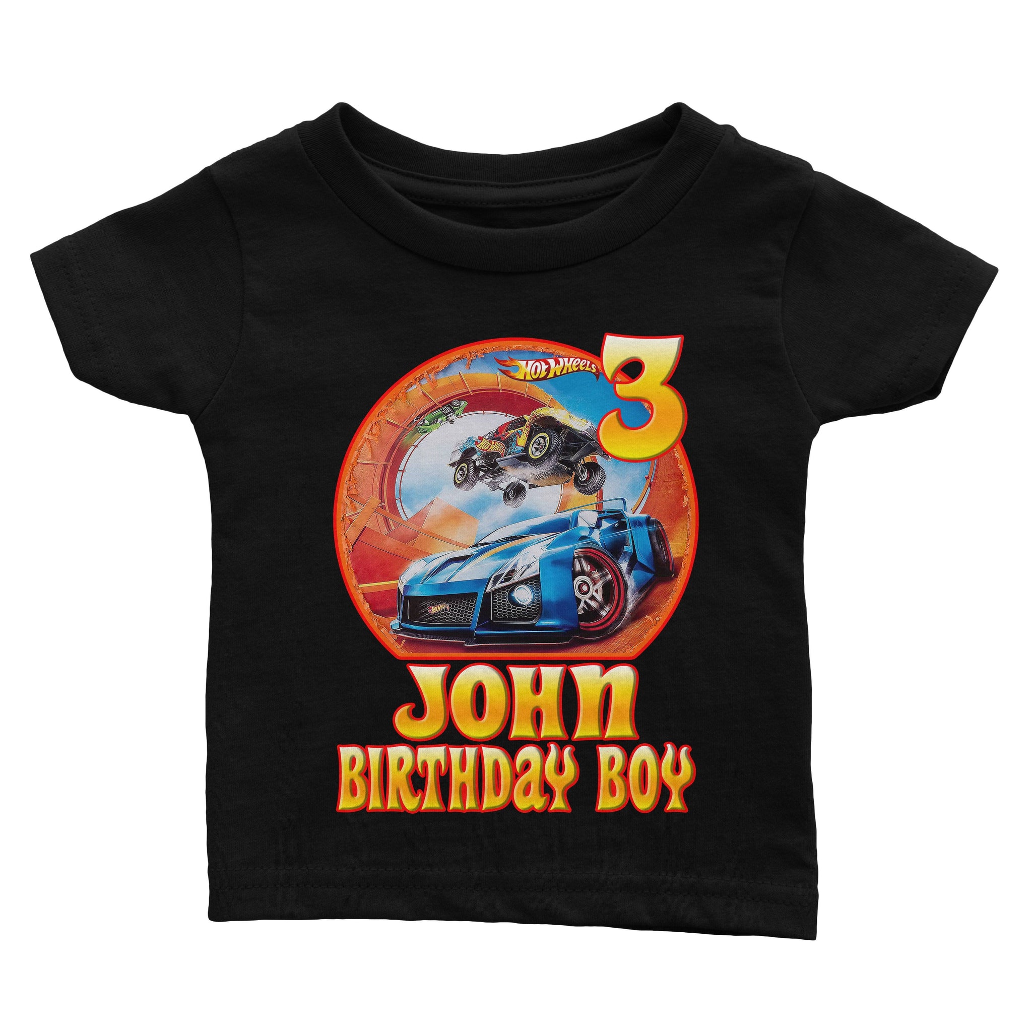 Custom Hot Wheels Birthday Shirt – Cuztom Threadz