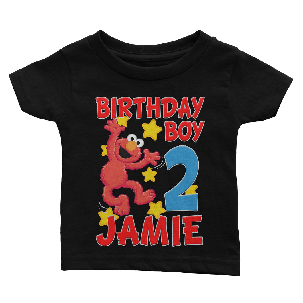 Personalize Sesame Street Elmo Birthday Shirt – Cuztom Threadz