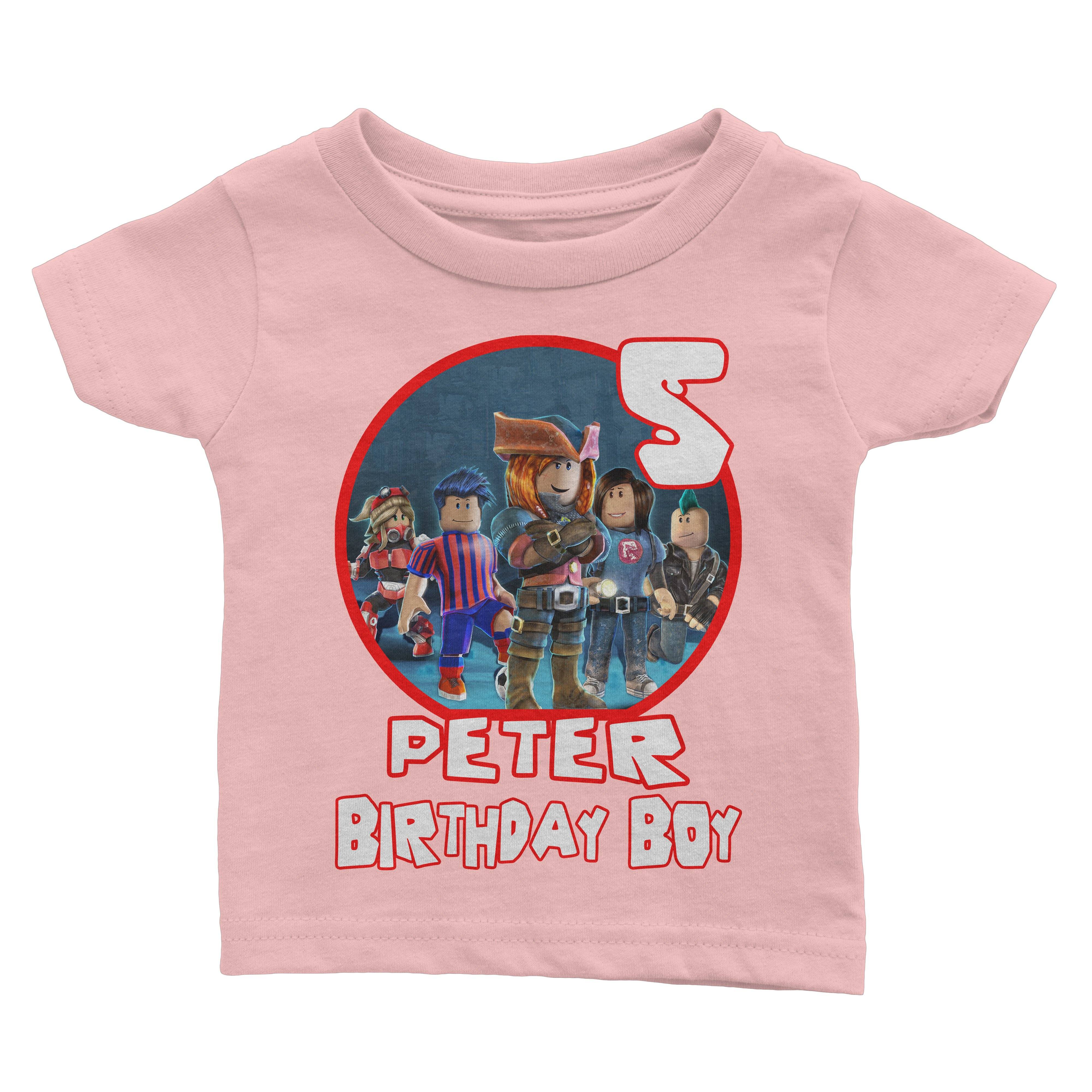 Personalize Roblox Birthday Shirt Cuztom Threadz - shirt roblox id baby boy