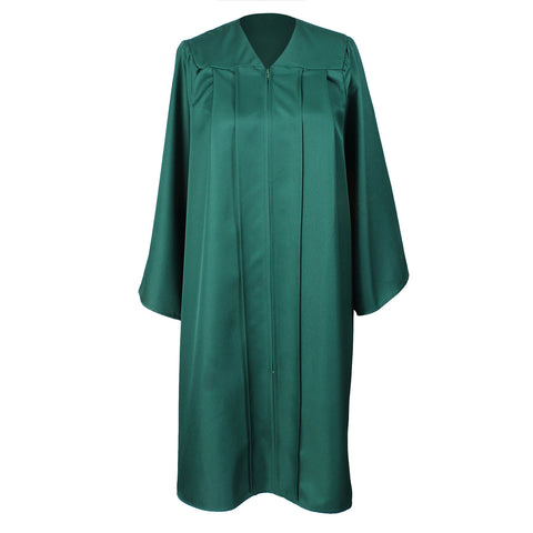 Graduation Cap and Gown 2024 Green Bachelor size 45 Matte Unisex