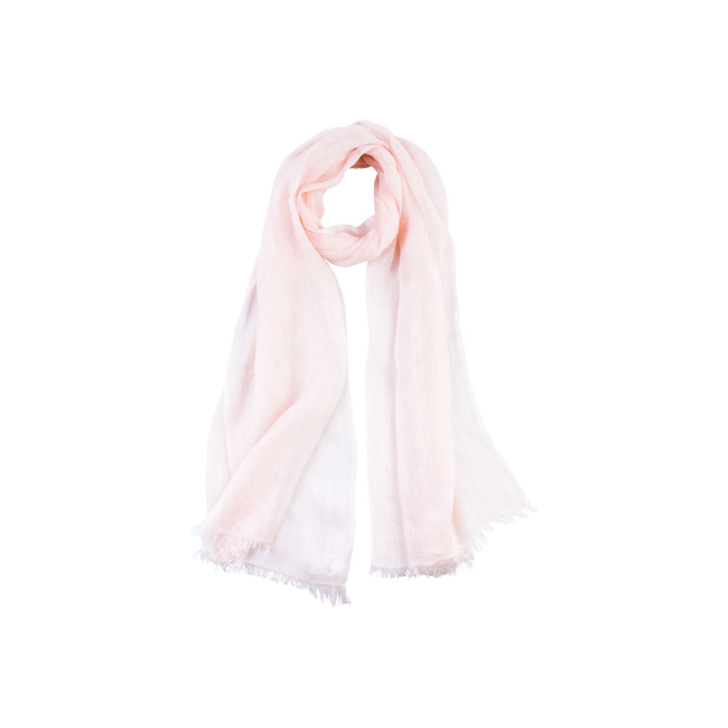 pink linen scarf