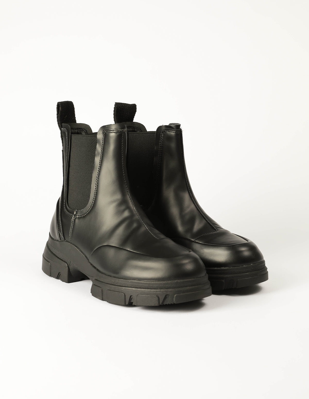 PU Stretch Combat Style Boot - Jun