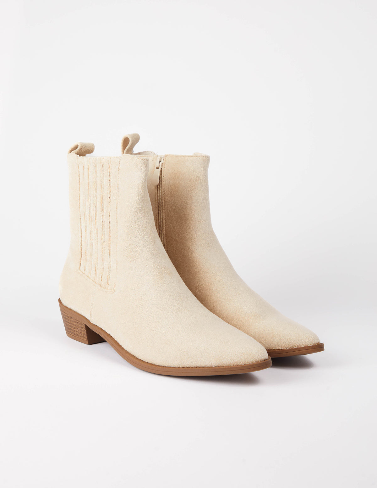 Suede Cowboy Boots - Mar