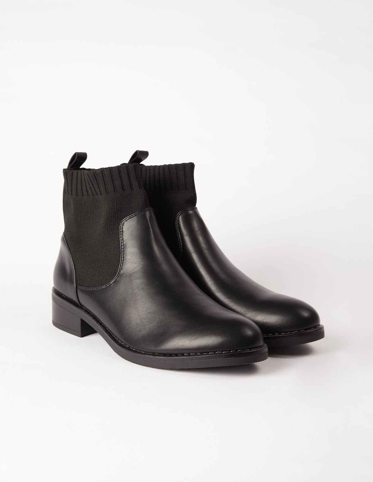 Sock Cuff Detail Chelsea Boot 