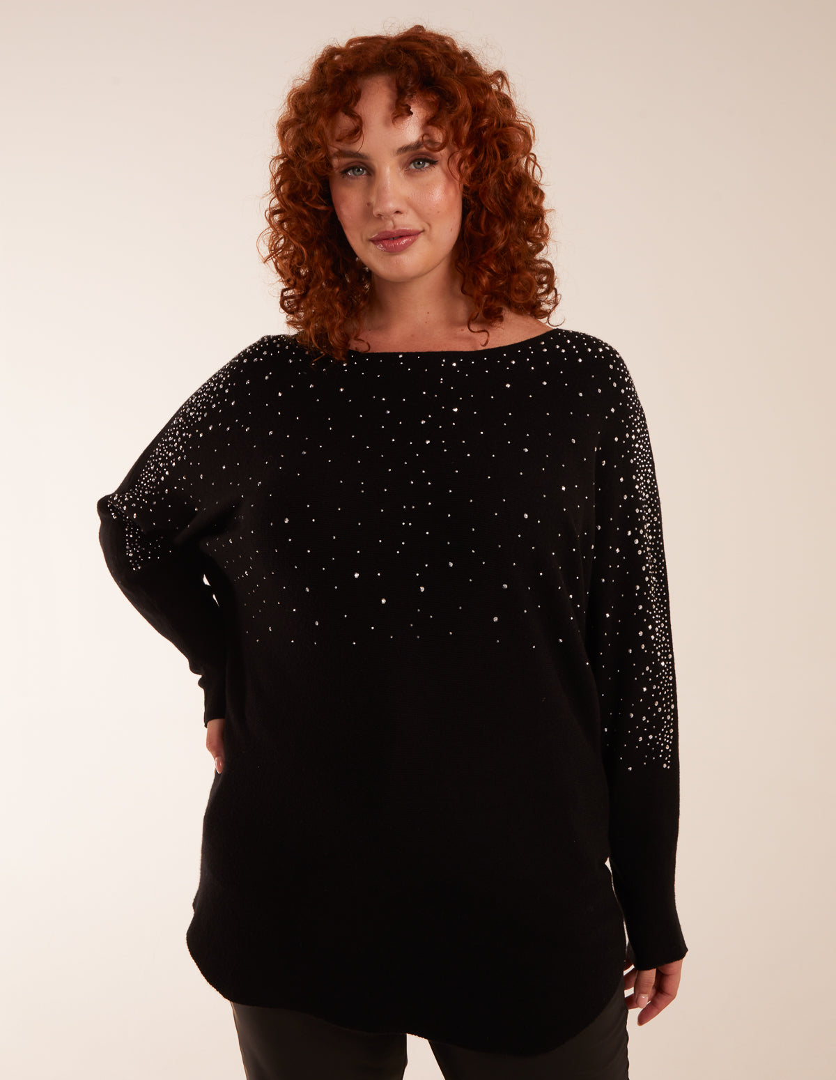 Curve Sparkly Diamante Jumper - 22