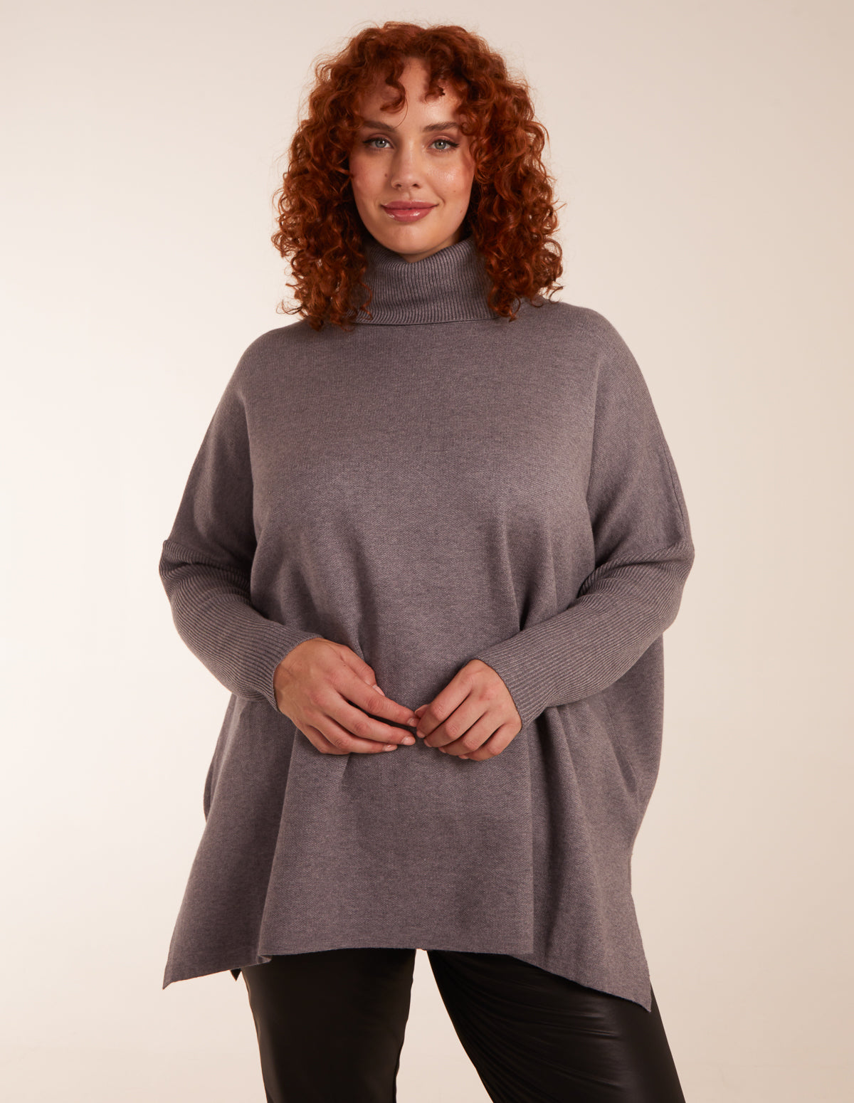 Curve High Neck Boxy Jumper - 18