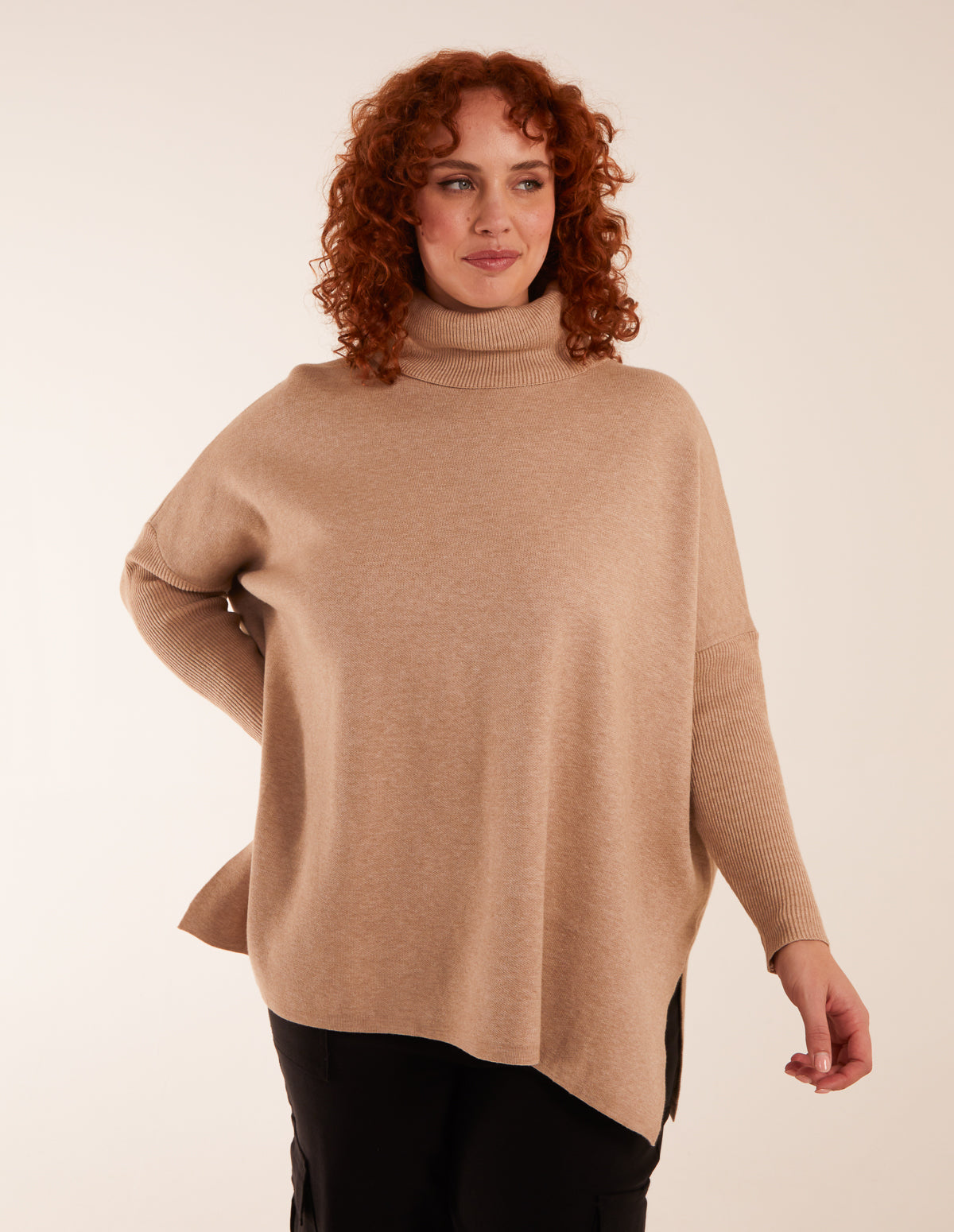 Curve High Neck Boxy Jumper - 22