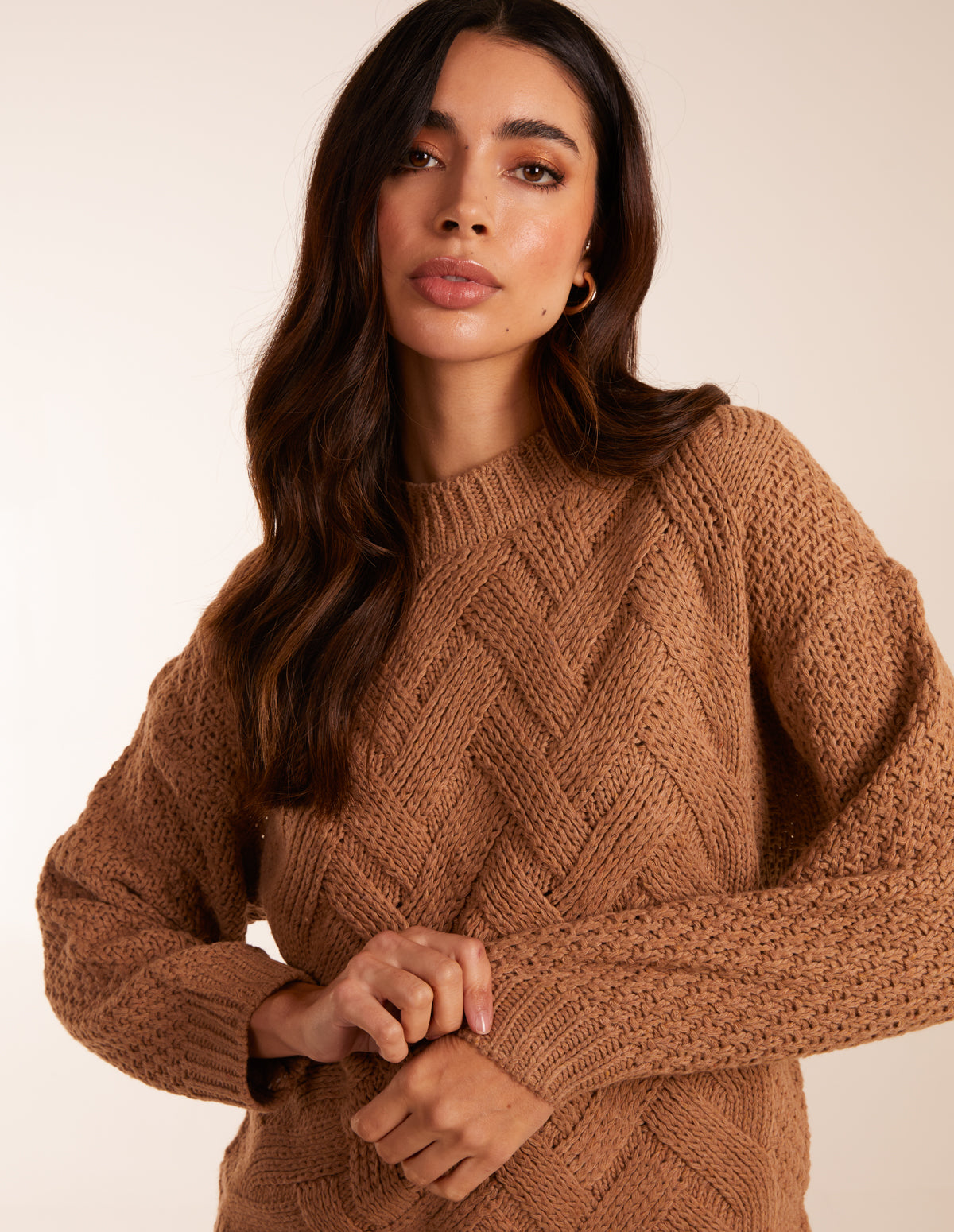 Cable Knit Front Detail Jumper 