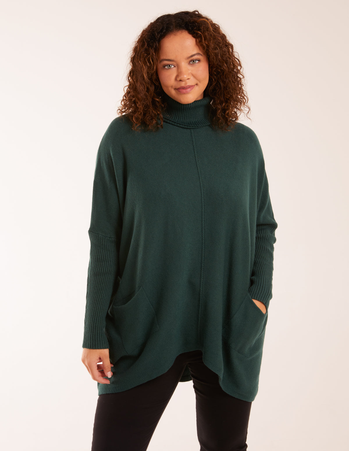 Roll Neck Pocket Jumper 