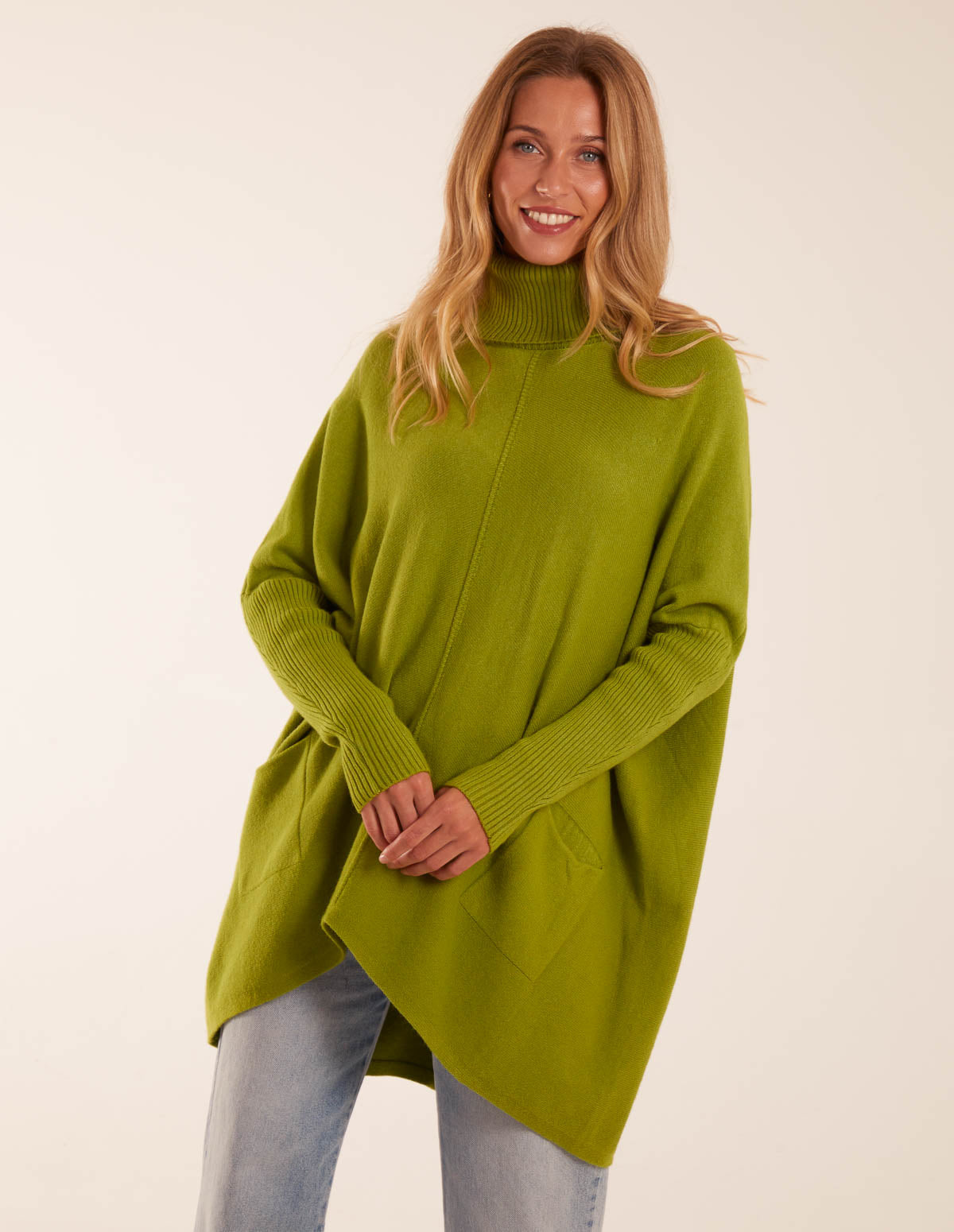 Roll Neck Pocket Jumper 