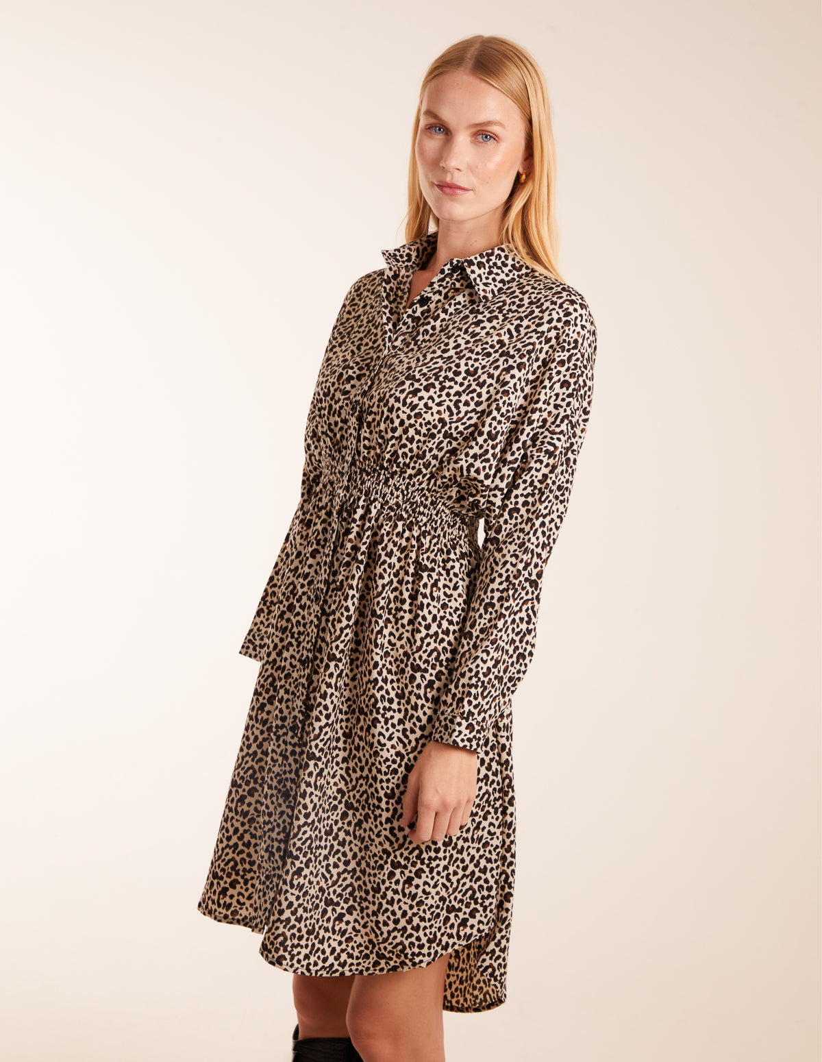 Leopard Shirt Dress 