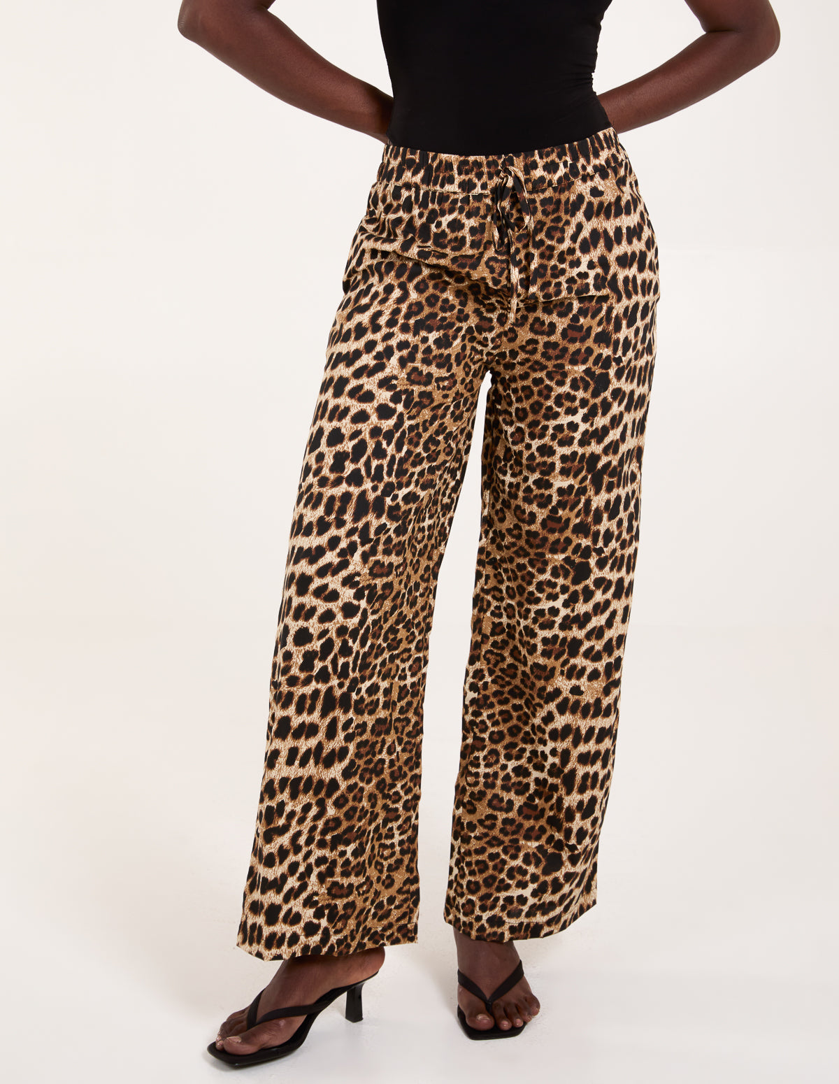 Wide Leg Leopard Trouser 