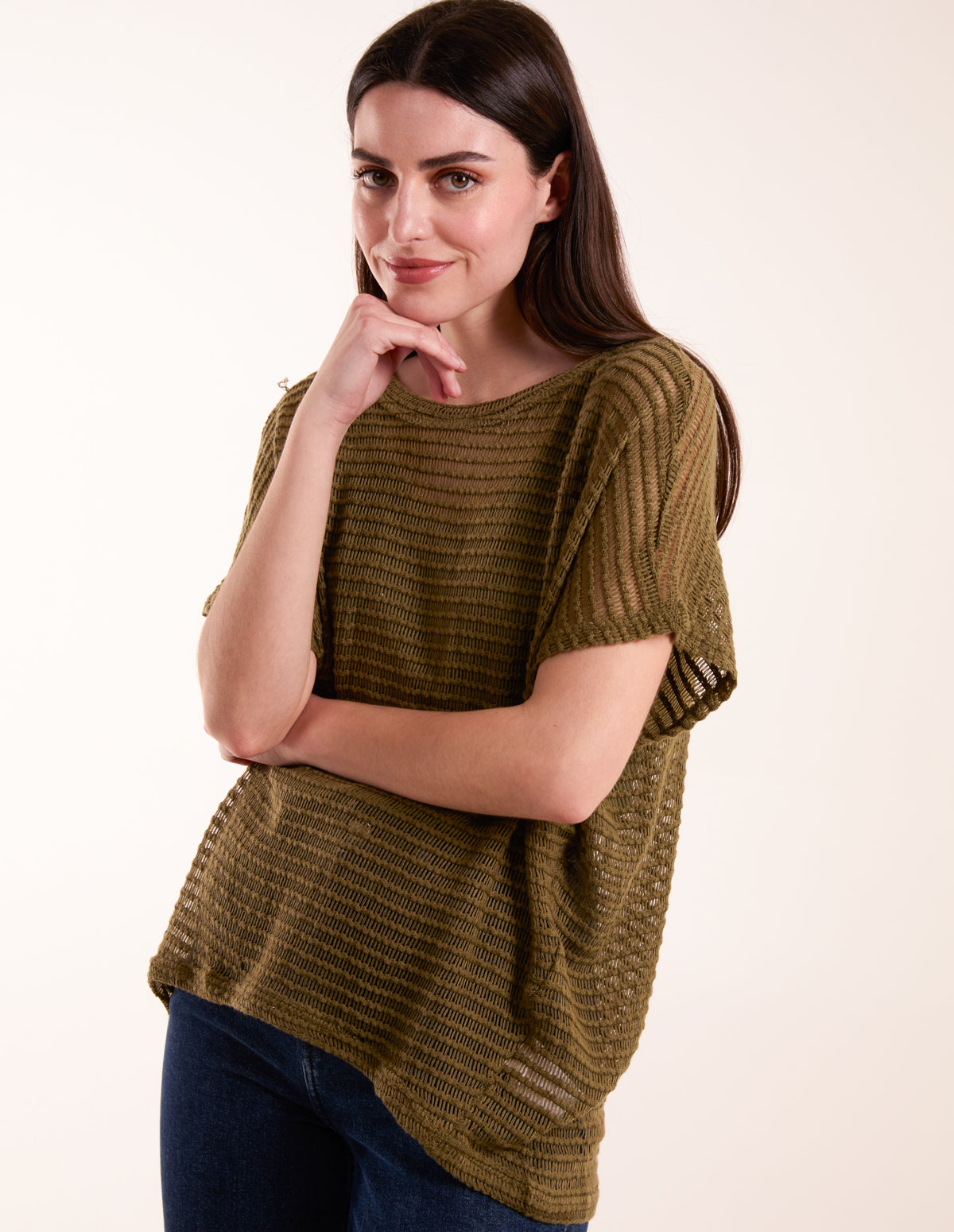 Crochet Batwing Oversized Top 