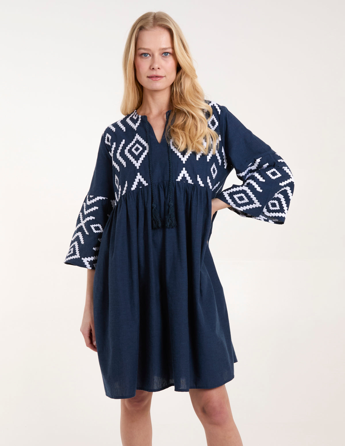 Embroidered Tunic Dress 