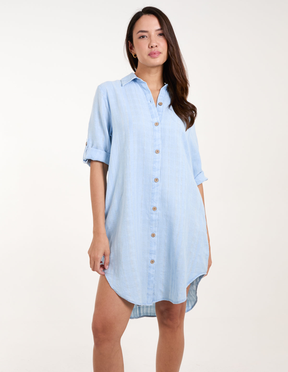 Button Down Shirt Dress 