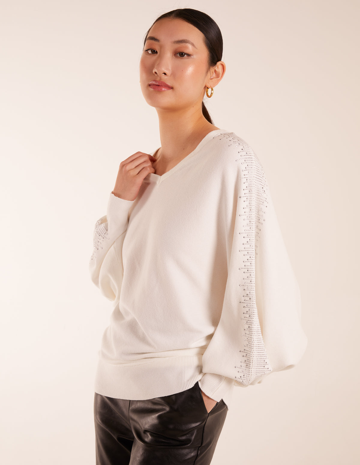 Batwing Diamante Jumper 