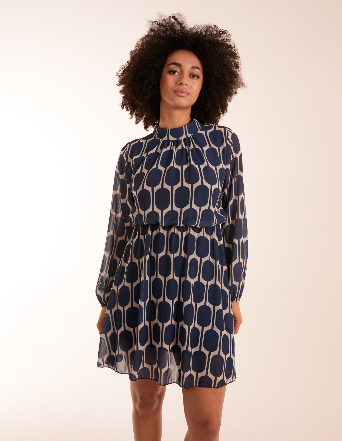 Geometric Print Dress 