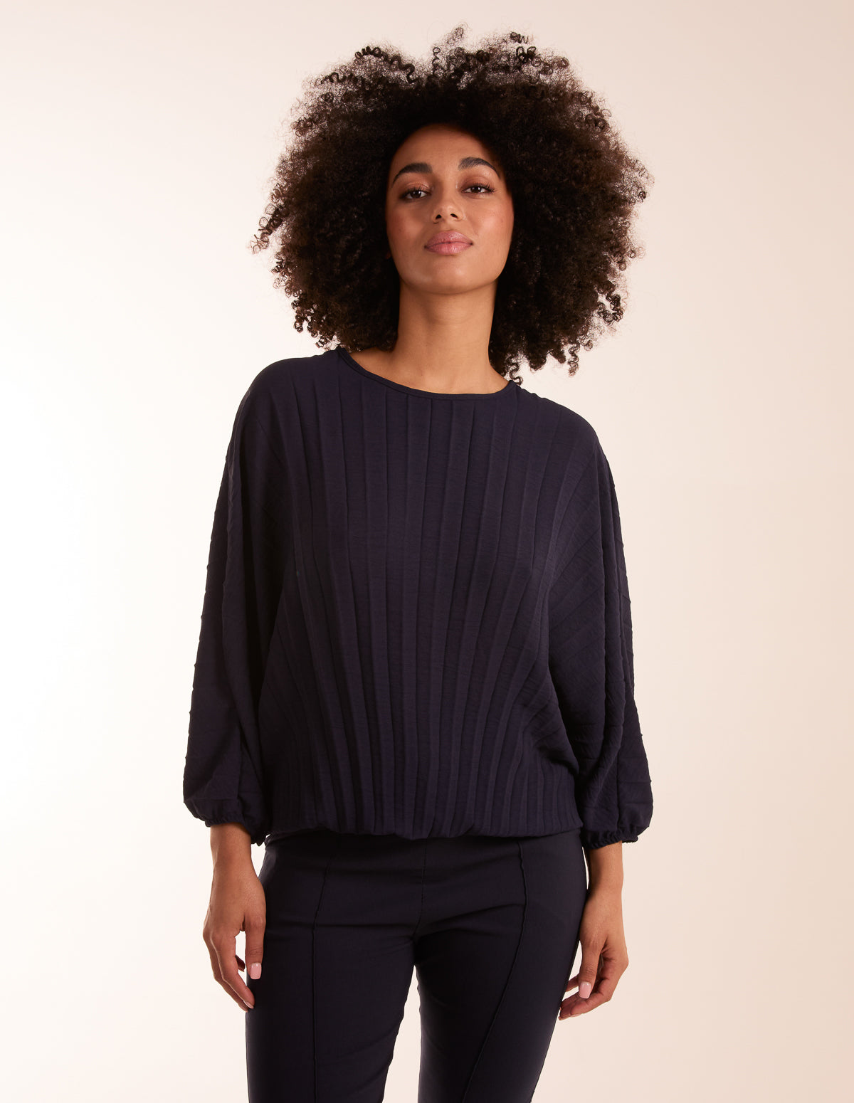 Pleated Batwing Top 