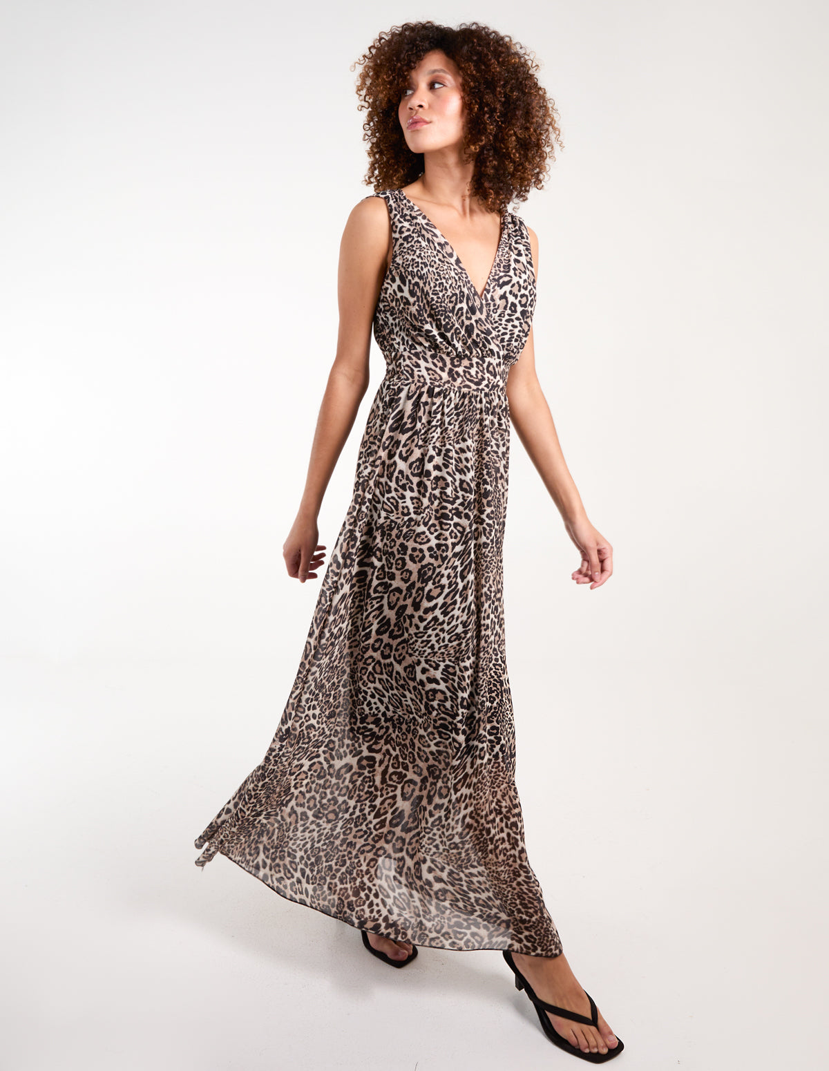 Leopard Print Maxi Dress 