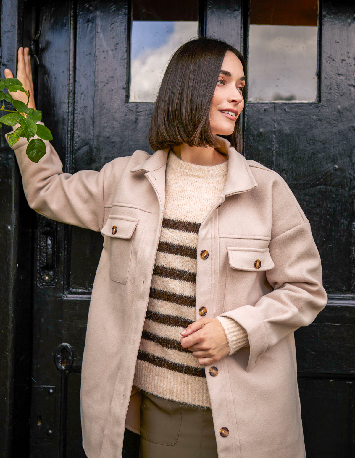 Button Up Shirt Jacket 