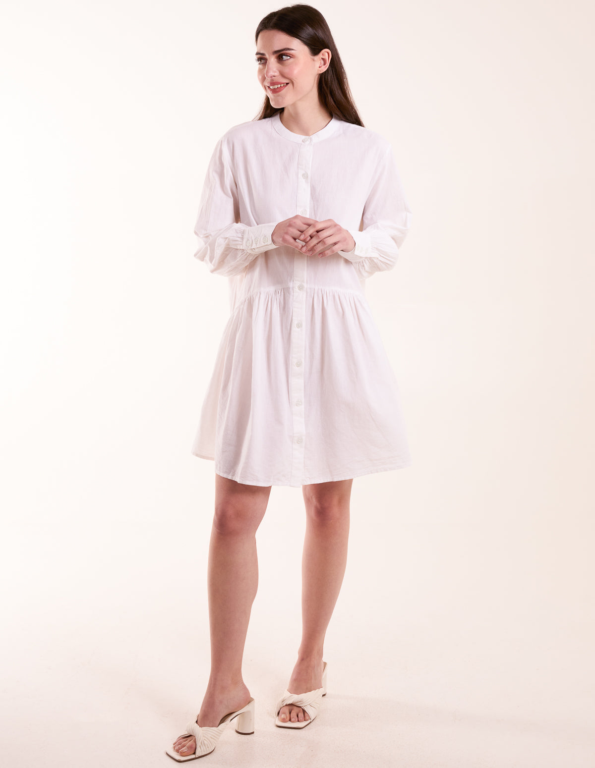 Tiered Shirt Mini Dress 