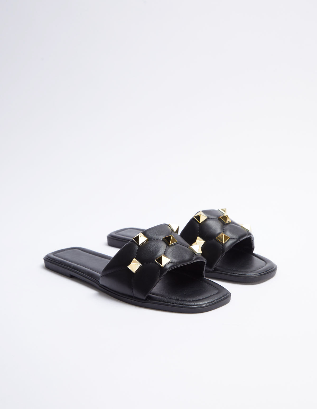 Stud Strap Mules - Aug