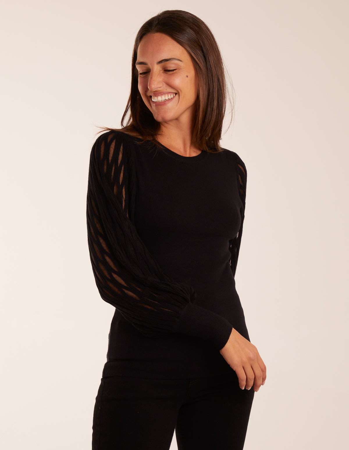 Cut Out Sleeve Jumper 